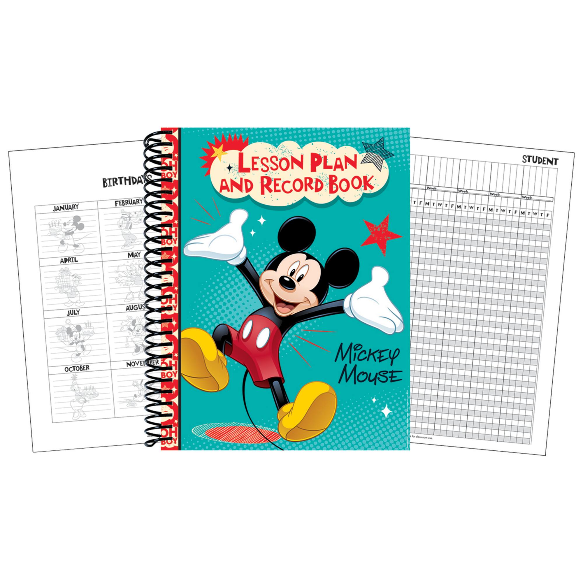 Eureka® Mickey® Lesson Plan & Record Book, 2 ct.